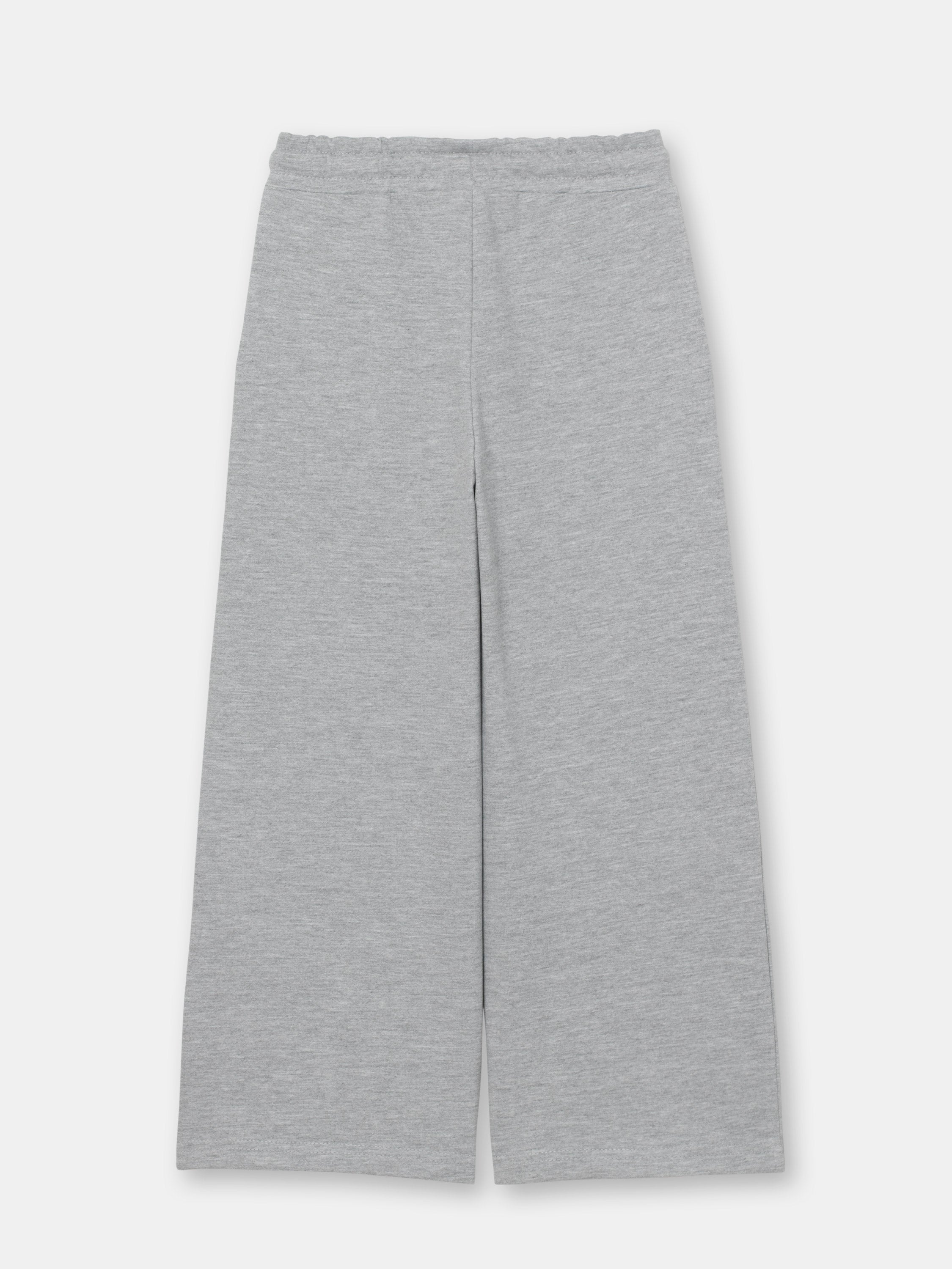 Solid Wide Leg Sweatpants - Grey – Cherubino