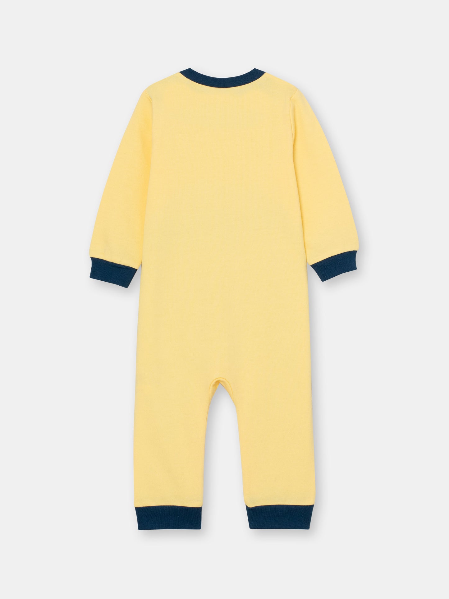 Newborn Baby Boys Yellow Bodysuit with Penguin Print